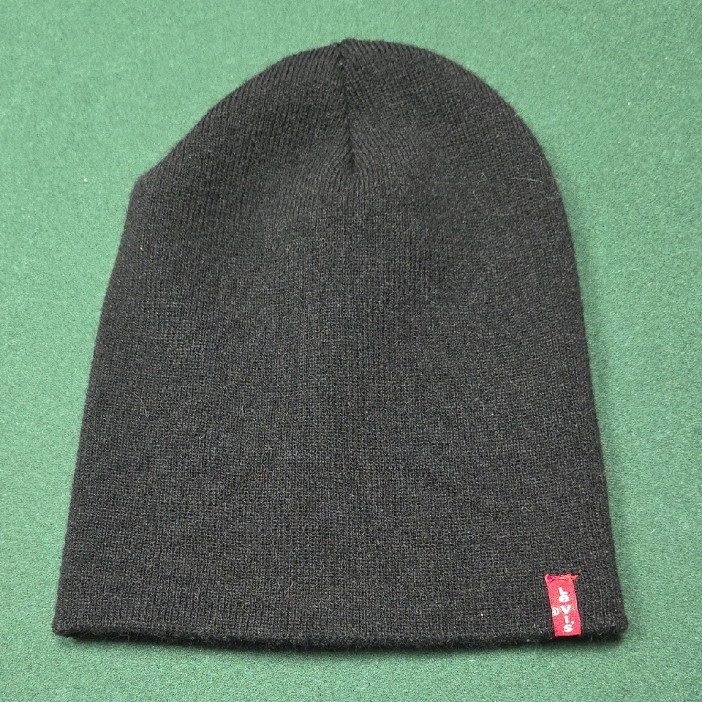 Black Knit Levi's Beanie